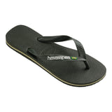 Brasil Logo Flip Flops Green Olive