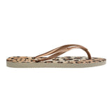 Slim Animals Flip Flops Beige/Beige