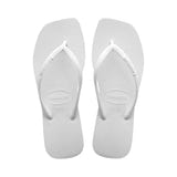 슬림 스퀘어 플립플랍 White